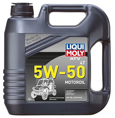 Масло LiquiMoly   ATV 4T Motoroil 5W-50 API SN JASO MA2 4л