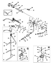 Топливный насос 2-Х ТАКТНОГО ПЛМ MERCURY 75 Серийный номер от 9793577 до 0P016999
