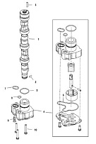Масляный насос распредвала 4-Х ТАКТНОГО ПЛМ MERCURY 30 Серийный номер от 1C109093 и выше