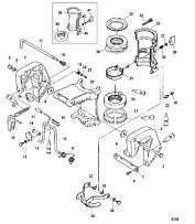 Зажимной кронштейн 4-Х ТАКТНОГО ПЛМ MERCURY 5 Серийный номер от 0P073456 до 0P400999