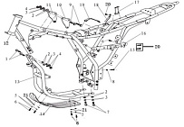 Рама МОТОЦИКЛА Racer RC200LT Forester