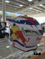 Шлем кроссовый HETOSHI RED BULL XD1-86 цв. Бело-фиолетовый р. S