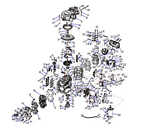 Двигатель 2-Х ТАКТНОГО ПЛМ PARSUN T50BML