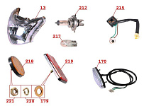 Оптика снегохода Irbis Dingo T150 (2017 г.)