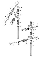 Впускные/выпускные клапаны 4-Х ТАКТНОГО ПЛМ MERCURY F15 Серийный номер от 0P401000 и выше