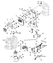 Электрические компоненты 4-Х ТАКТНОГО ПЛМ MERCURY 40 Серийный номер от 0T409000 до 1B226999