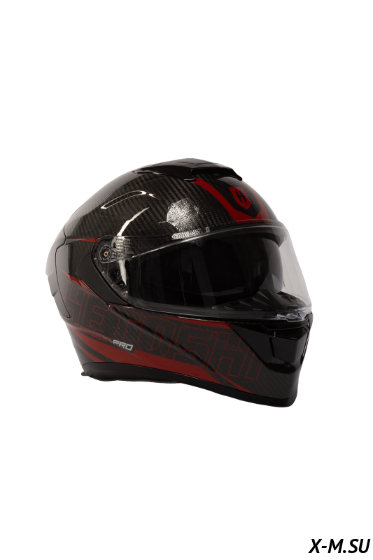 Шлем интеграл карбоновый HETOSHI FF936 CARBON RED WHITE р.M
