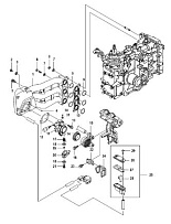 Впускной коллектор 4-Х ТАКТНОГО ПЛМ MERCURY 25 Серийный номер от 0R106999 и выше