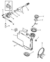 Компоненты для закачки масла 2-Х ТАКТНОГО ПЛМ MERCURY 55 Серийный номер от 9741042 до 9885344
