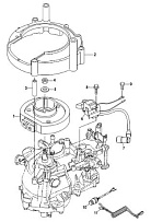Блок цилиндров, Serial # 0R318095 и ниже 4-Х ТАКТНОГО ПЛМ MERCURY 2.5 Серийный номер от 0R131842 и выше
