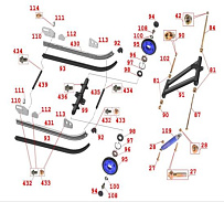 Ходовая часть снегохода IRBIS Dingo (2018 г.) (часть 2)