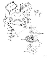 Стартер в сборе (ручной) 2-Х ТАКТНОГО ПЛМ MERCURY 60 Серийный номер от 00G760300 до 0T979999