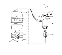 Гидравлический насос в сборе (пластиковый резервуар) 2-Х ТАКТНОГО ПЛМ MERCURY 60 Серийный номер от 6428681 до 0B122929