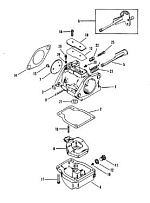 Карбюратор 2-Х ТАКТНОГО ПЛМ MERCURY 90 Серийный номер от 0C222000 до 0D283221