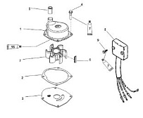 Компоненты топливного насоса 2-Х ТАКТНОГО ПЛМ MERCURY 90 Серийный номер от 0T980000 до 0T999999
