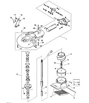 Топливный насос в сборе 2-Х ТАКТНОГО ПЛМ MERCURY 60 Серийный номер от 9885345 до 9973099