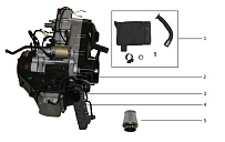 Двигатель снегохода IRBIS Dingo (2016 г.)