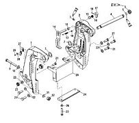 Кронштейн транца 4-Х ТАКТНОГО ПЛМ MERCURY 80 Серийный номер от 1B227000 до 1B366822