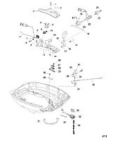 Рычаг дроссельной заслонки, Handle Models 4-Х ТАКТНОГО ПЛМ MERCURY F15 Серийный номер от 0P401000 и выше