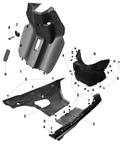 Облицовка нижняя СКУТЕРА STELS VORTEX 150