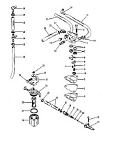 Топливный насос, топливный фильтр и топливные линии 2-Х ТАКТНОГО ПЛМ MERCURY 60 Серийный номер от 7208333 до 0A721307