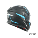 Шлем модуляр HETOSHI FF935 Shogun цв.Черно-сине-белый  р.M