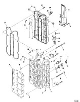 Головка цилиндра 4-Х ТАКТНОГО ПЛМ MERCURY 115 Серийный номер от 0T178500 до 0T800999