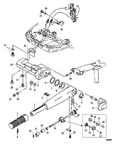 Рукоятка рулевого управления 2-х тактного ПЛМ MERCURY 40 M Серийный номер от 0N056165 и выше