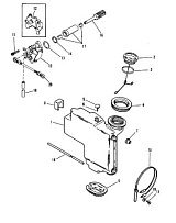Компоненты для закачки масла 2-Х ТАКТНОГО ПЛМ MERCURY 50EO Серийный номер от 0D000750 до 0G290584