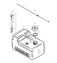 Топливный бак 4-Х ТАКТНОГО ПЛМ MERCURY 9.9 Серийный номер от 0R042475 и выше