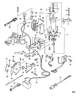 Электрические компоненты, Electric Start Models 4-Х ТАКТНОГО ПЛМ MERCURY 9.9 Серийный номер от 0P325500 и выше