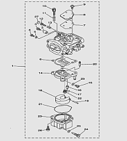 Карбюратор 2-Х ТАКТНОГО ПЛМ SEA-PRO T40P