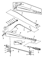 Ручки руля комплект (Часть 2) 2-Х ТАКТНОГО ПЛМ MERCURY 50EO Серийный номер от 0D000750 до 0G290584