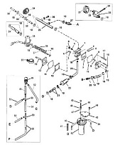 Топливный насос 2-Х ТАКТНОГО ПЛМ MERCURY 75 Серийный номер от 0P017000 до 0P325499