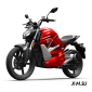 Электромотоцикл WHITE SIBERIA SUPER SOCO TS STREET HUNTER PRO (Красный)
