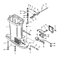 Корпус ведущего вала 2-Х ТАКТНОГО ПЛМ MERCURY 75 Серийный номер от 0C222000 до 0D283221