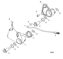 Рычаг дроссельной заслонки, внешний 4-Х ТАКТНОГО ПЛМ MERCURY 30 Серийный номер от 1C109093 и выше