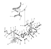 Дроссельная тяга 2-Х ТАКТНОГО ПЛМ MERCURY 60 Серийный номер от 0B122930 до 0D000749