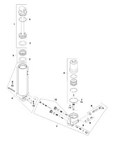 Manual tilt assist components 2-Х ТАКТНОГО ПЛМ MERCURY 75 Серийный номер от 9793577 до 0P016999