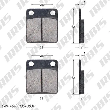 Колодки тормозные дисковые CG125, MINSK ТИП3