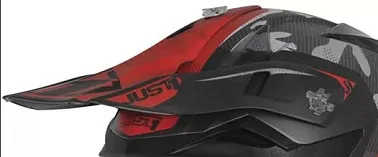 Козырек для шлема JUST1 J32 Youth Swat Hi-Vis красный/черный