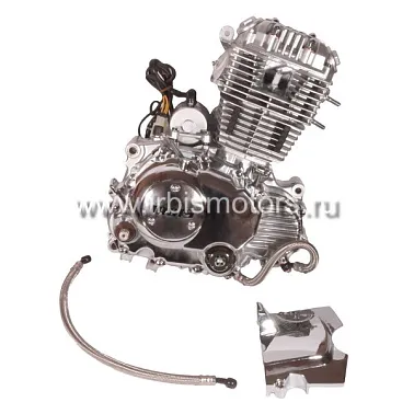 Двигатель в сборе 4Т 165FMM (CBB250) 223см3 (масл.охл.) (МКПП) хром.; GARPIA