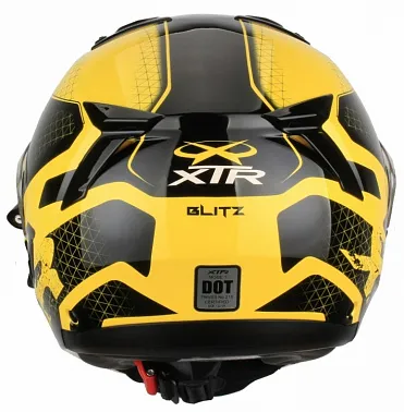 Снегоходный шлем MODE1 Blitz (XTR, MODE1Blitz) (стекло с электроподогревом, Термопластик, глянец, Жёлтый/Чёрный)